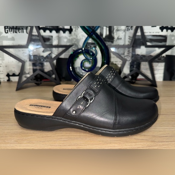 NWOT! Clark’s Collection Womans Leather Leisa Sadie Mules Shoes. Size 9. - Picture 4 of 9